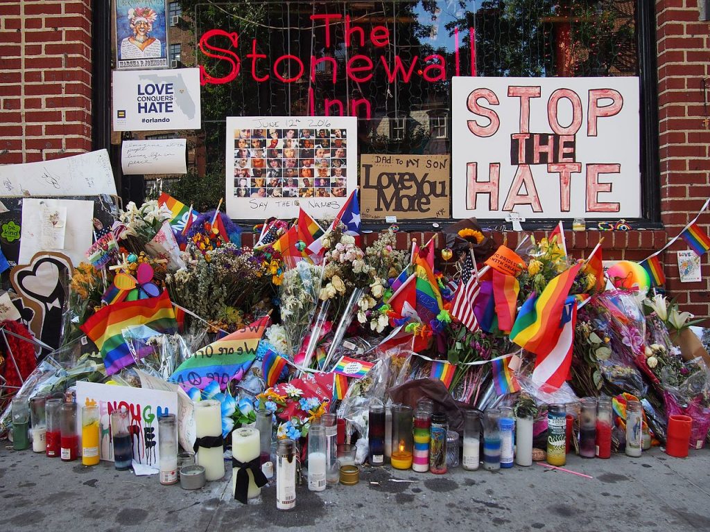The Stonewall Inn was the site of police brutality against LGBTQ people and later riots that paved the way for Pride.